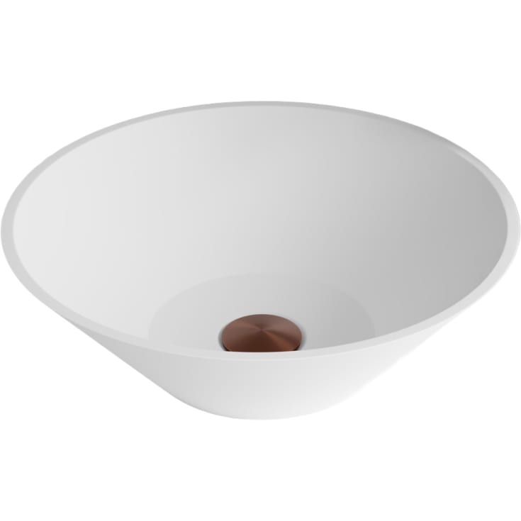 Scandtap Solid R3 tvättställ, Ø40,2 cm, matt vit