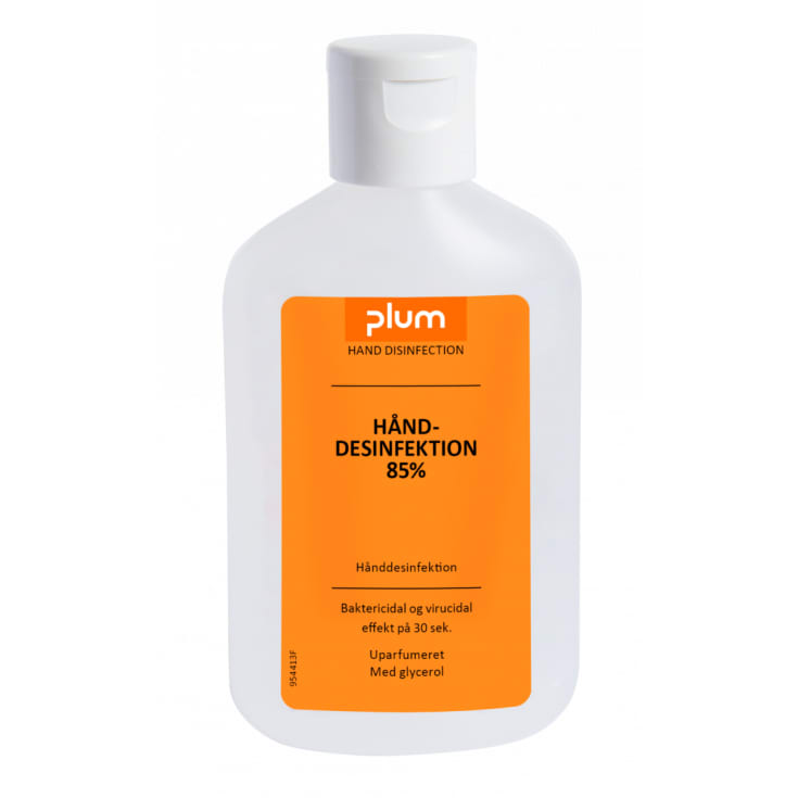 Plum hånddesinfektion 85 % Flydende, med vippelåg, 120 ml