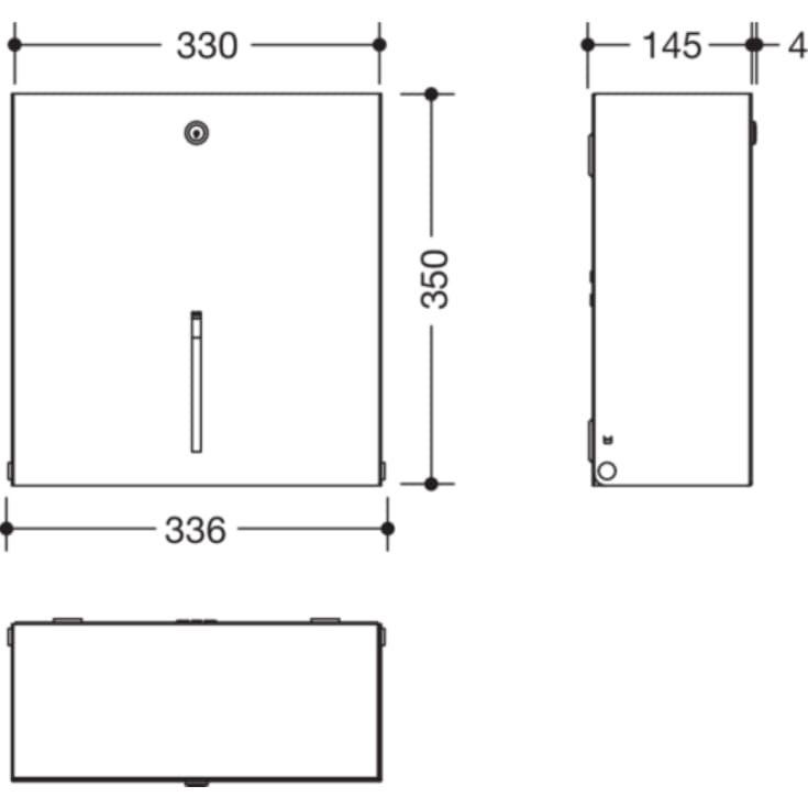 Hewi toiletrulleholder, hvid