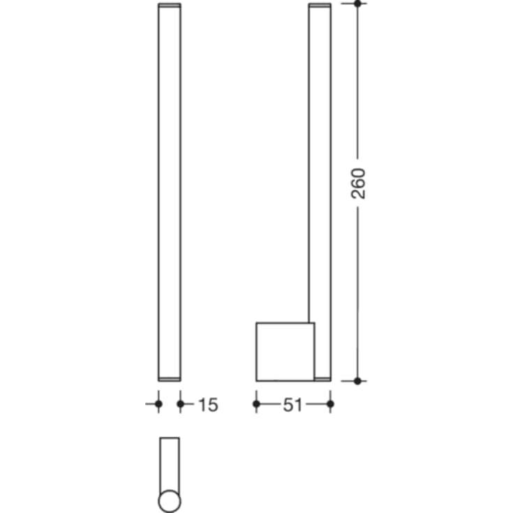 Hewi System 900 reservepapirholder, mat sort