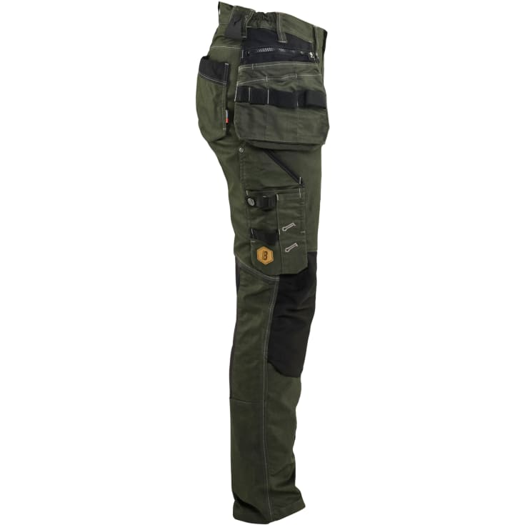 Blåkläder Workwear X1900 hantverksbyxor med 2-vägsstretch, dam, grön/svart, st C40