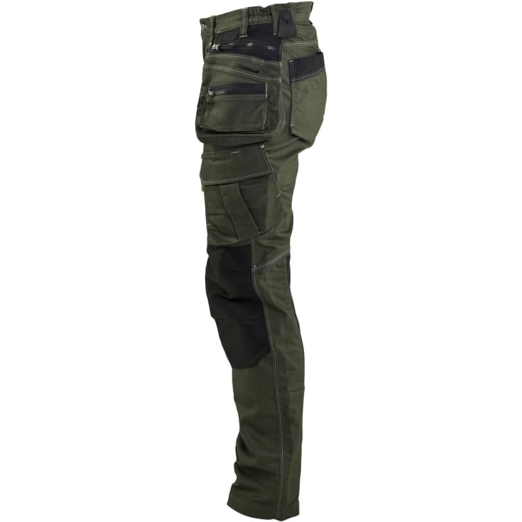 Blåkläder Workwear X1900 håndværkerbukser med 2-vejs stretch, dame, grøn/sort, str. C44