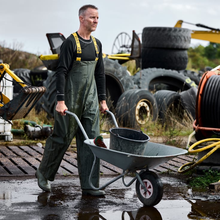 ELKA Elements PU/PVC regnoveralls, Olivengrøn, 3XL