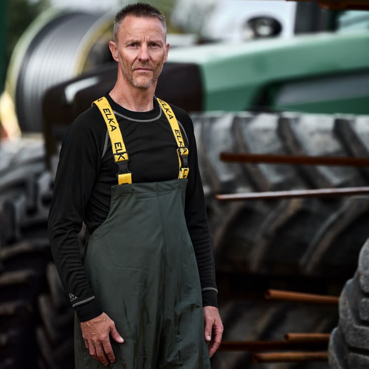 ELKA Elements PU/PVC regnoveralls, Olivengrøn, 3XL