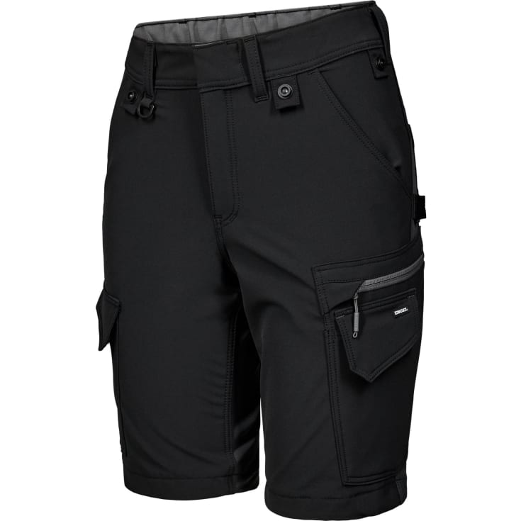 Engel Entire dame arbejdsshorts full stretch, Black/Anthracite Grey, 38
