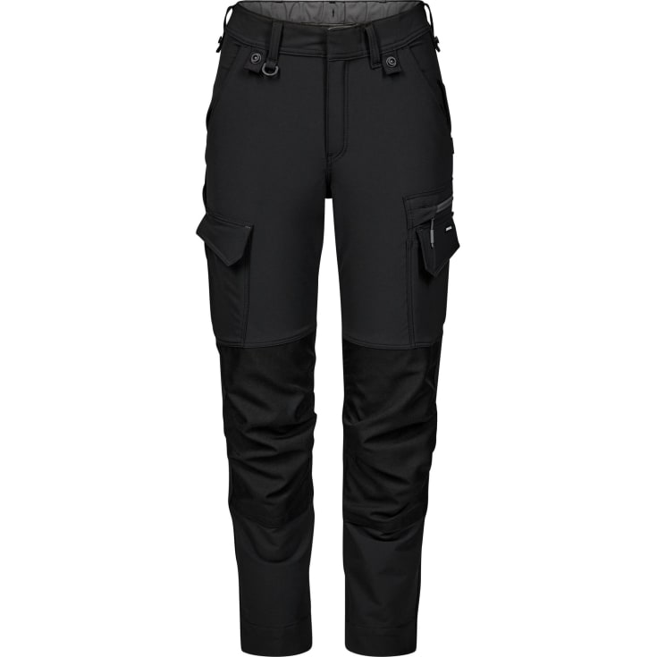 Engel Entire dame arbejdsbukser full stretch, Black/Anthracite Grey, 40