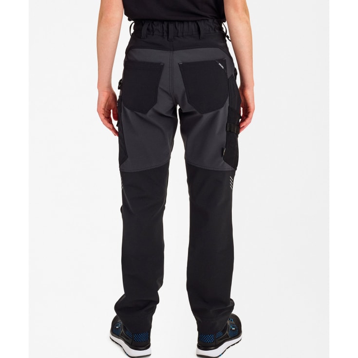 Engel Entire dame arbejdsbukser full stretch, Black/Anthracite Grey, 40