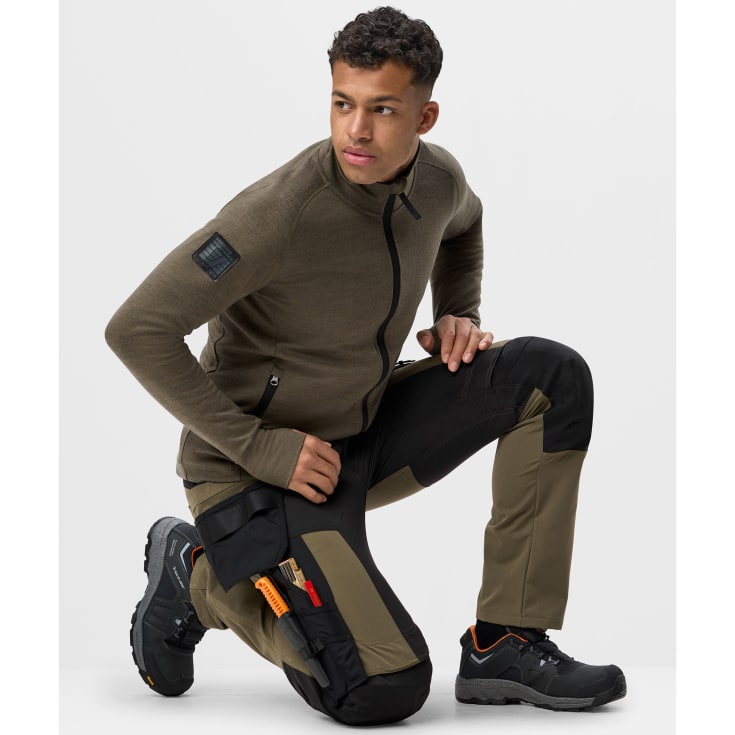 Snickers AllroundWork håndværkerbukser 6218 full stretch, Khaki Green/Black, 44