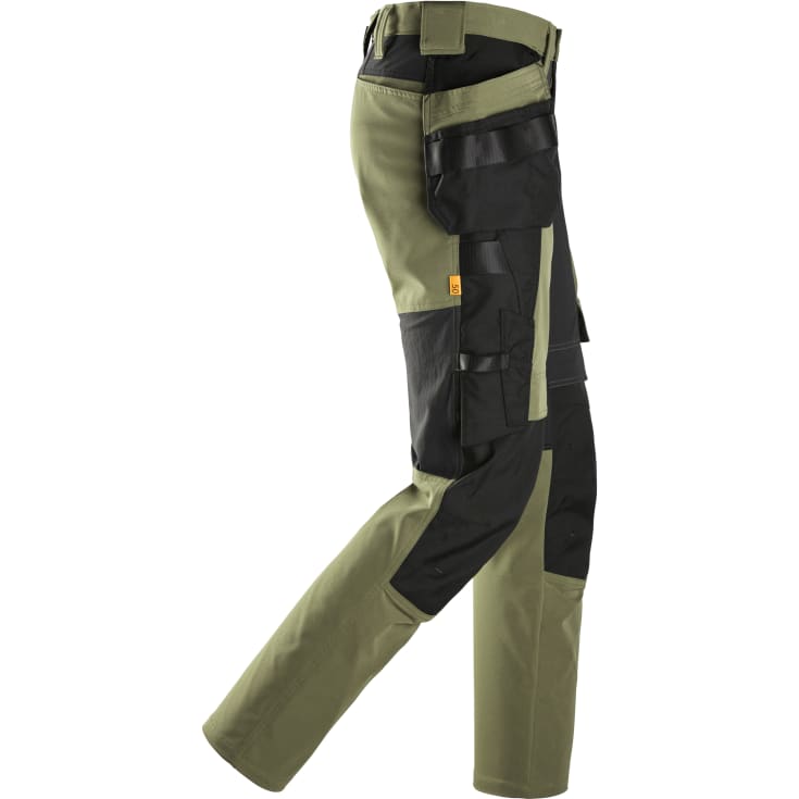 Snickers AllroundWork håndværkerbukser 6218 full stretch, Khaki Green/Black, 44