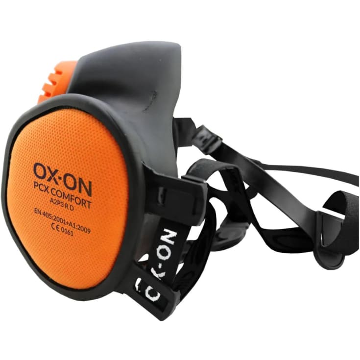 OX-ON Halvmaske PCX comfort A2P3 R D, Sort/Orange, ONESIZE