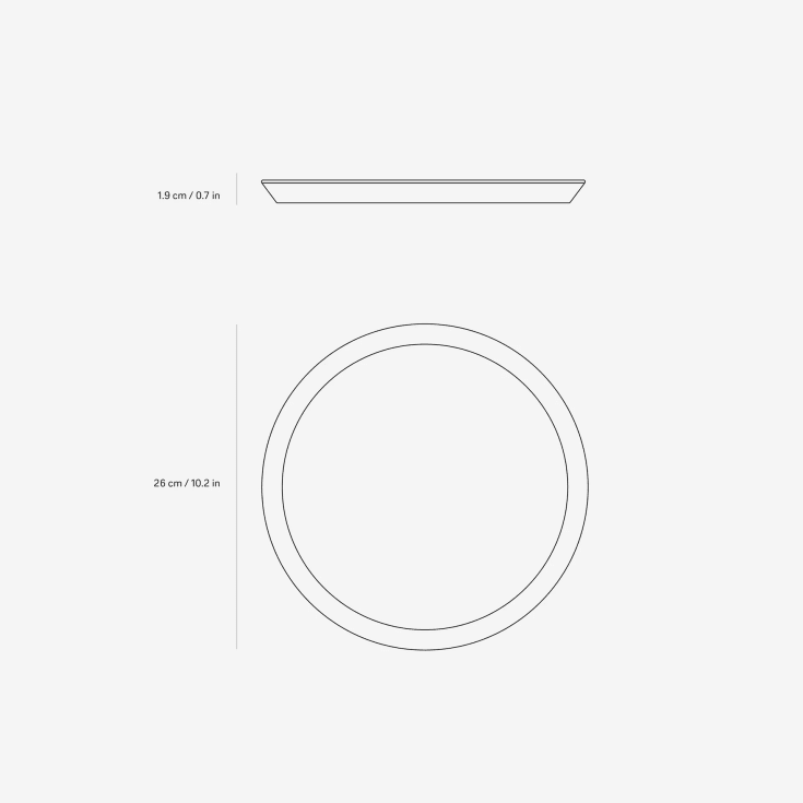 Vipp 213 middagstallerken, 2 stk., hvit