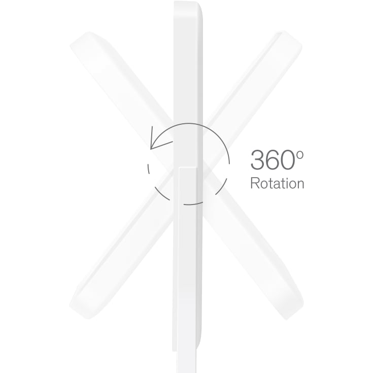 Wilfa EC Glowing MI4W-D25 makeup spejl med lys, 28,5x36 cm, hvid