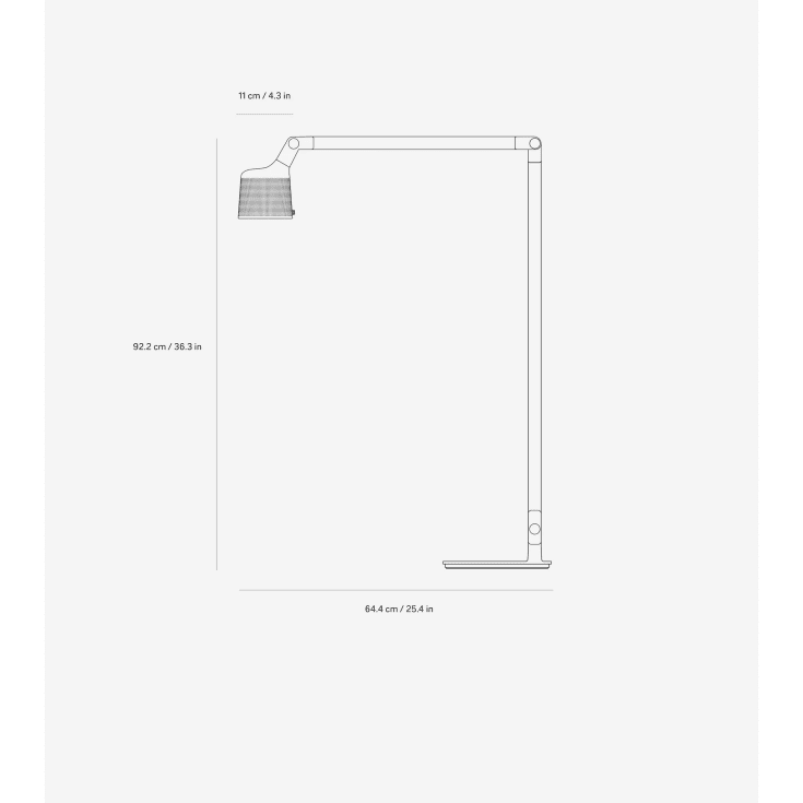 Vipp 525 gulvlampe, sort