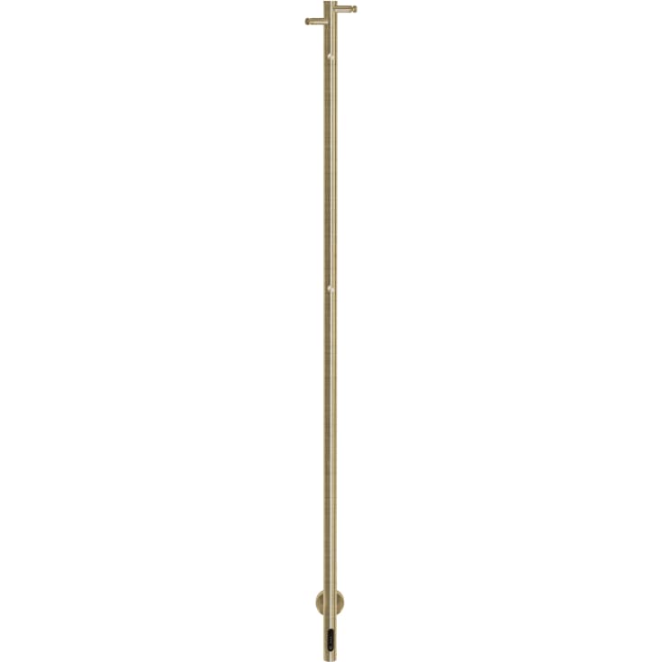 Kriss Single håndkletørker, el, 3,2x148 cm, børstet messing