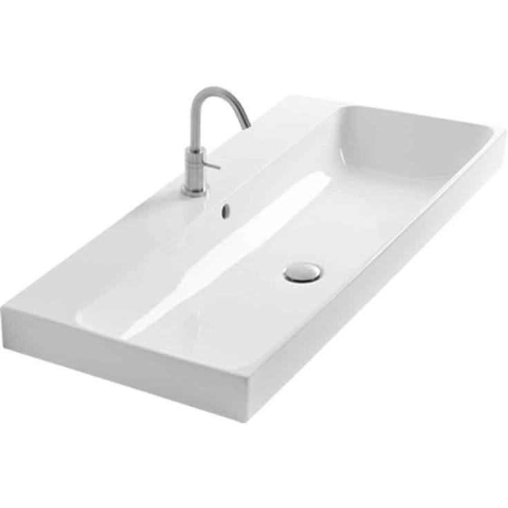 Lavabo håndvask, 100x45 cm, hvid