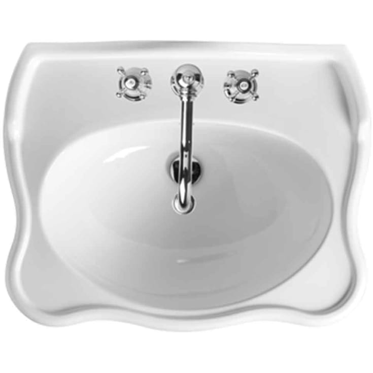 Lavabo Contea Retro håndvask, 72x56 cm, hvid
