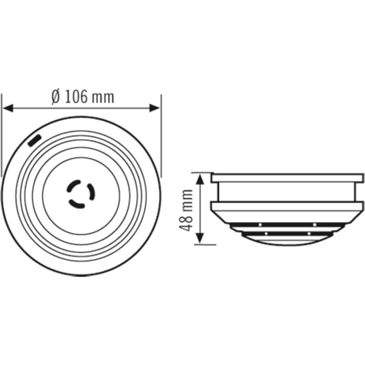 Esylux Protector røgalarm, 230V, hvid