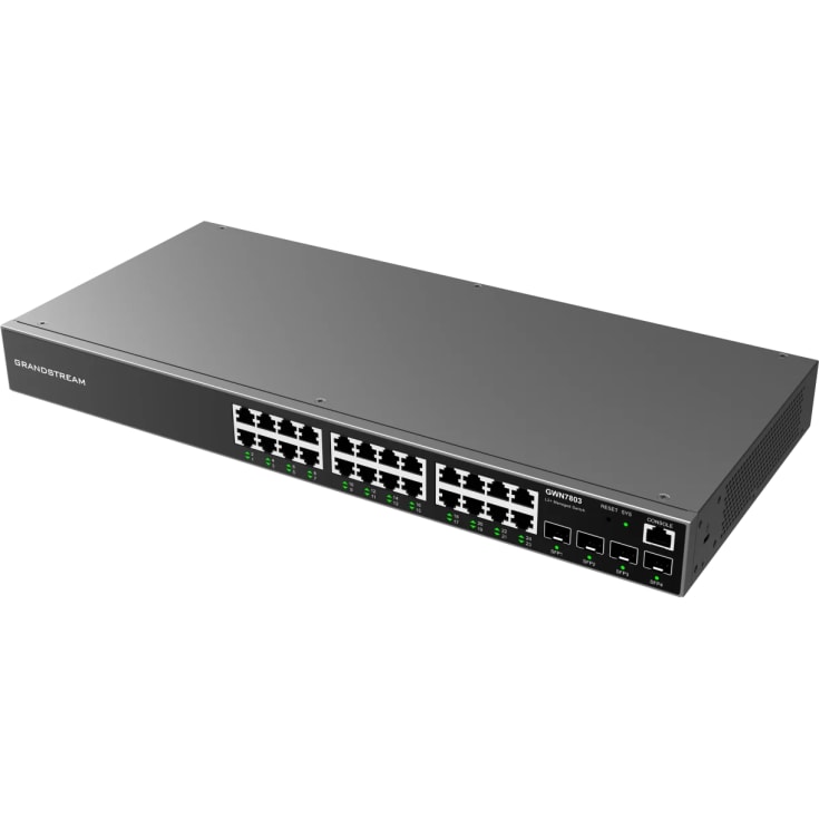 Grandstream GWN 7803 bryter 24x1G 4xSPF Layer2+