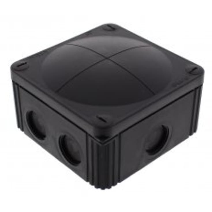 3 stk Forgreningsdåse Combi 607, 110x110x66, IP66, sort