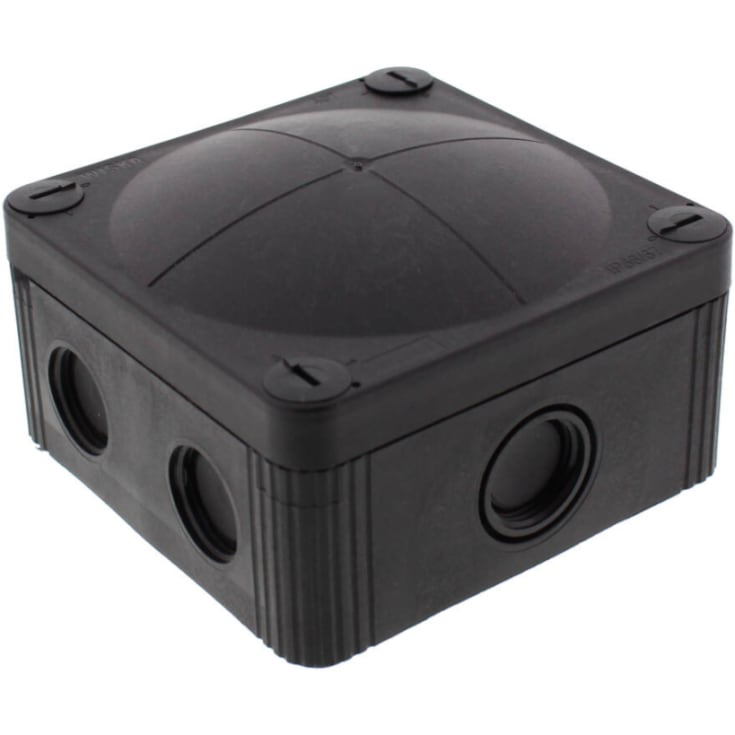 5 stk Forgreningsdåse Combi 407, 95x95x60, IP66, sort