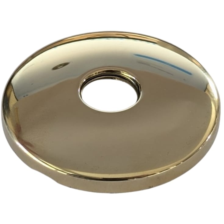 Gängad rosett 1/2" x Ø80 x 10 mm, polerad mässing