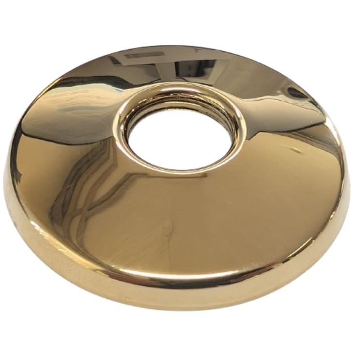 Gevindroset, 1/2",  Ø70 x 10 mm, poleret messing