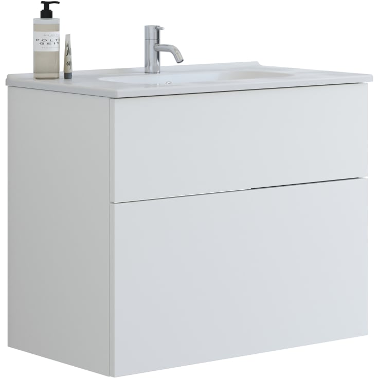 Dansani Luna møbelpakke, 81x45,5 cm, mat hvid