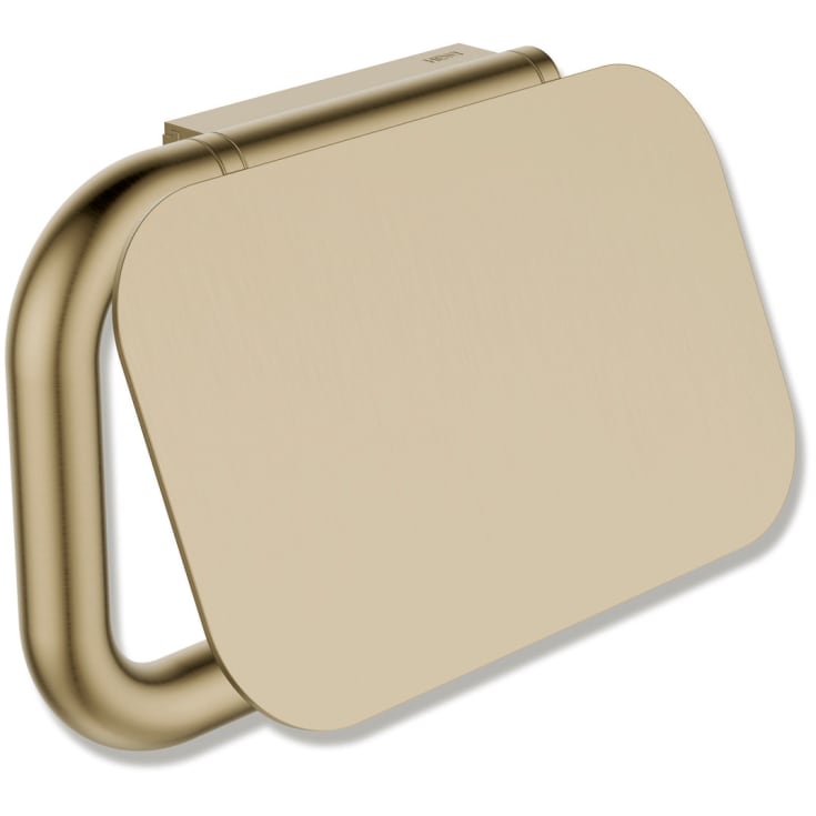 Hewi toiletrulleholder, børstet messing