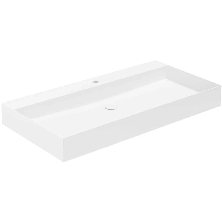 Lavabo Elegance SQ 102 håndvask, 102x40 cm, mat hvid