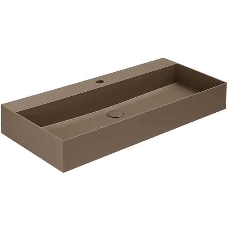 Lavabo Elegance SQ 102 tvättställ, 102x40 cm, matt brun