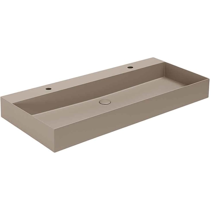 Lavabo Elegance SQ 102 servant, 102x40 cm, matt brun