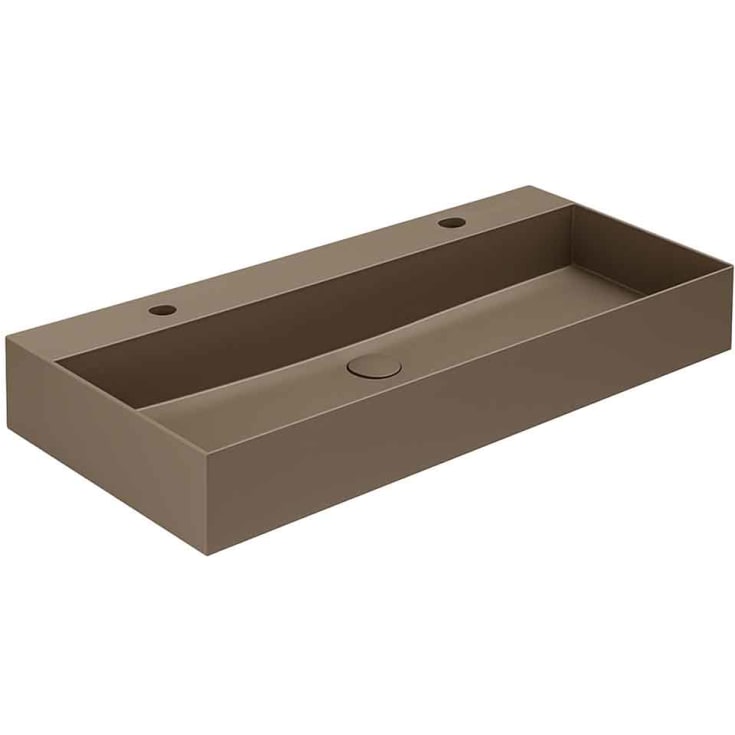 Lavabo Elegance SQ 102 hÄndvask, 102x40 cm, mat brun