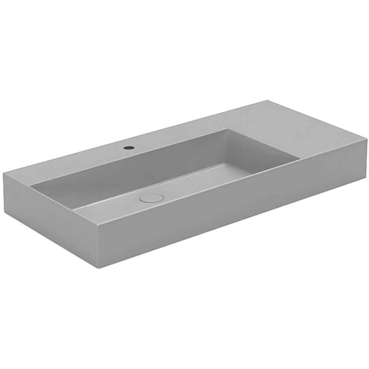 Lavabo Elegance SQ 102 R håndvask, 102x40 cm, mat grå