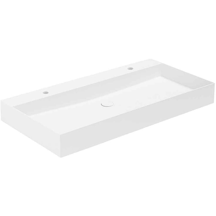 Lavabo Elegance SQ 102 håndvask, 102x40 cm, mat hvid