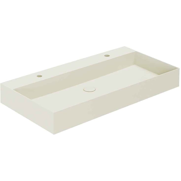 Lavabo Elegance SQ 102 håndvask, 102x40 cm, mat beige