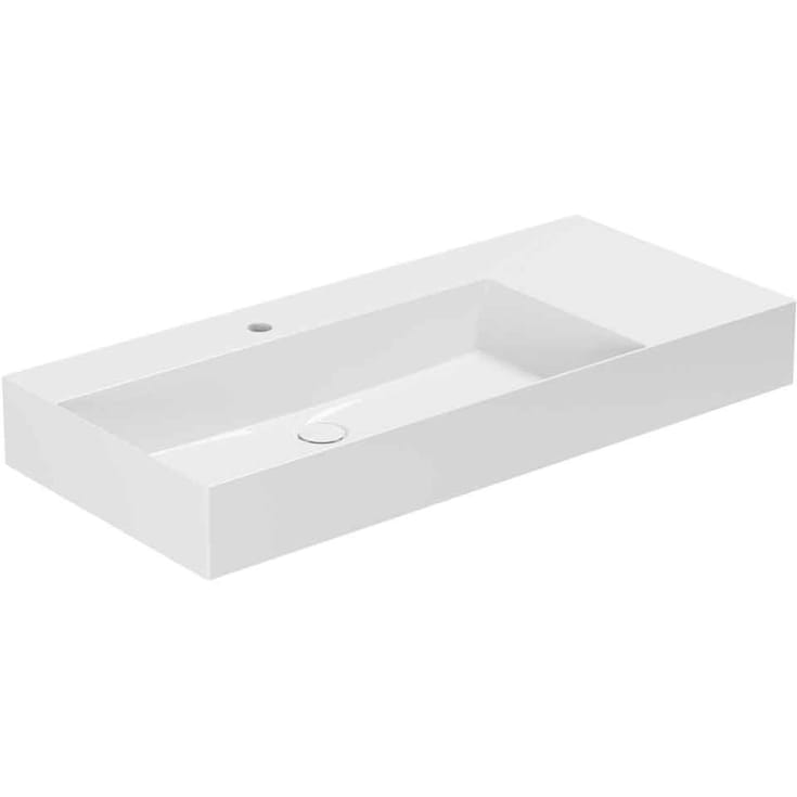 Lavabo Elegance SQ 102 R håndvask, 102x40 cm, mat hvid
