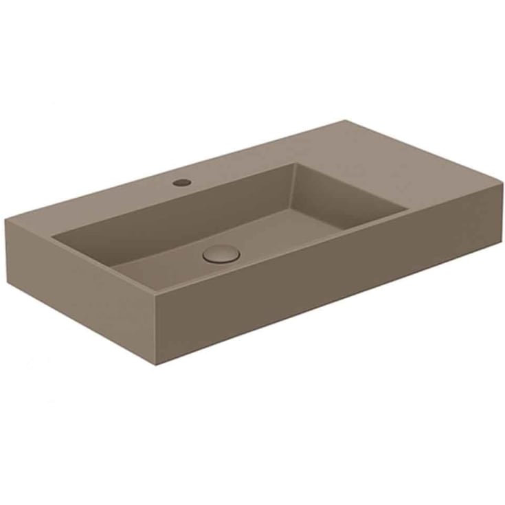 Lavabo Elegance SQ 102 R håndvask, 102x40 cm, mat brun