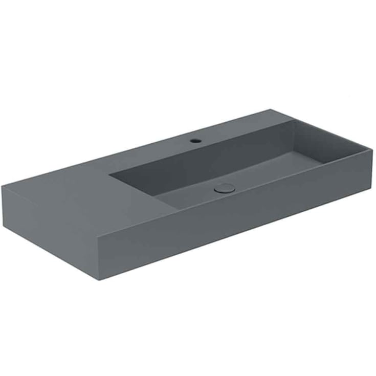 Lavabo Elegance SQ 102 L håndvask, 102x40 cm, mat antracit