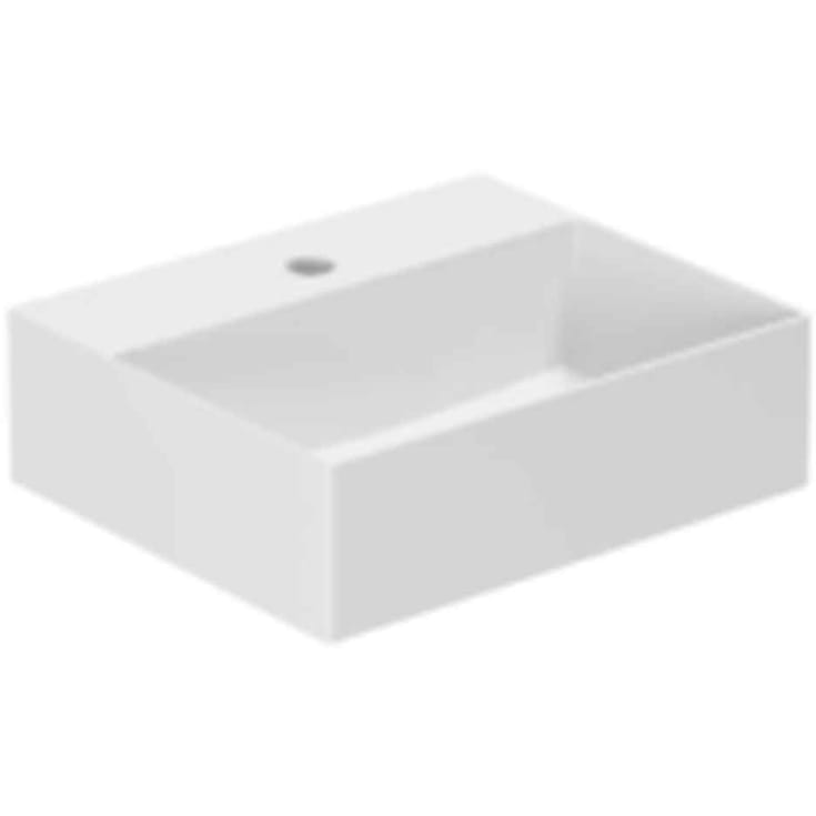 Lavabo Elegance SQ 42 håndvask, 42x35 cm, mat hvid