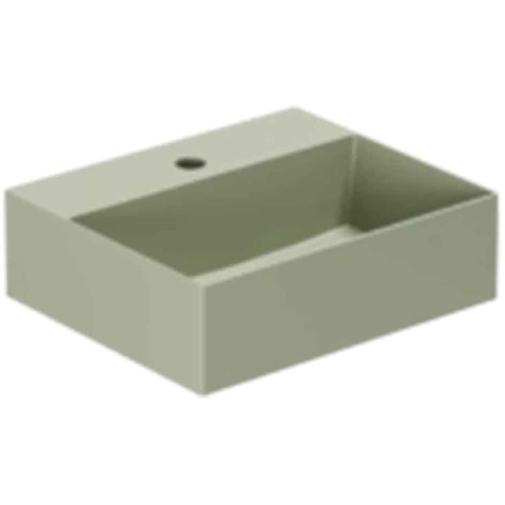 Lavabo Elegance SQ 42 håndvask, 42x35 cm, mat grøn