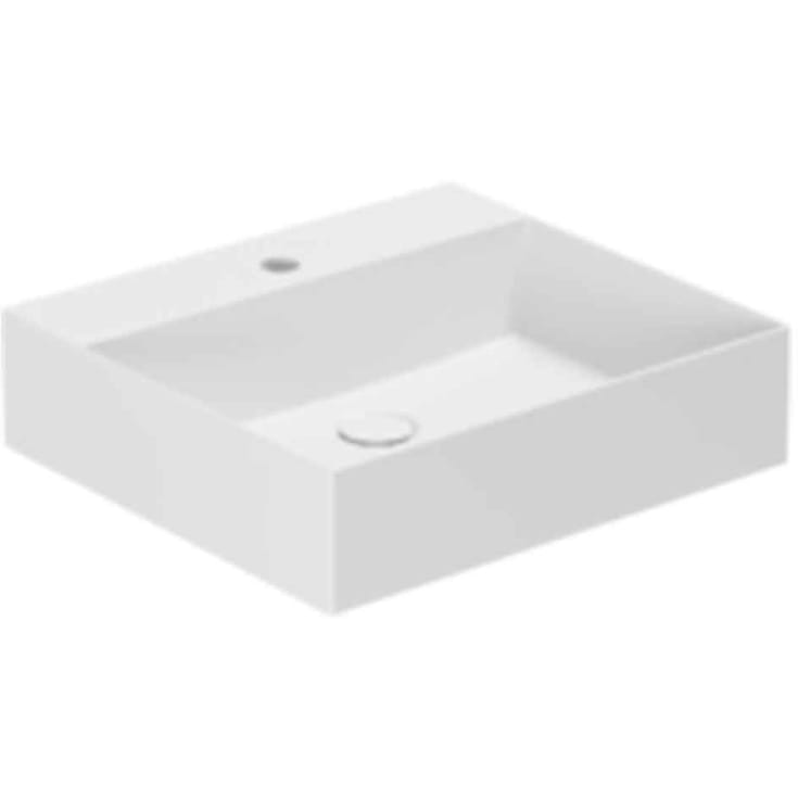Lavabo Elegance SQ 50 hÄndvask, 50x45 cm, mat hvid