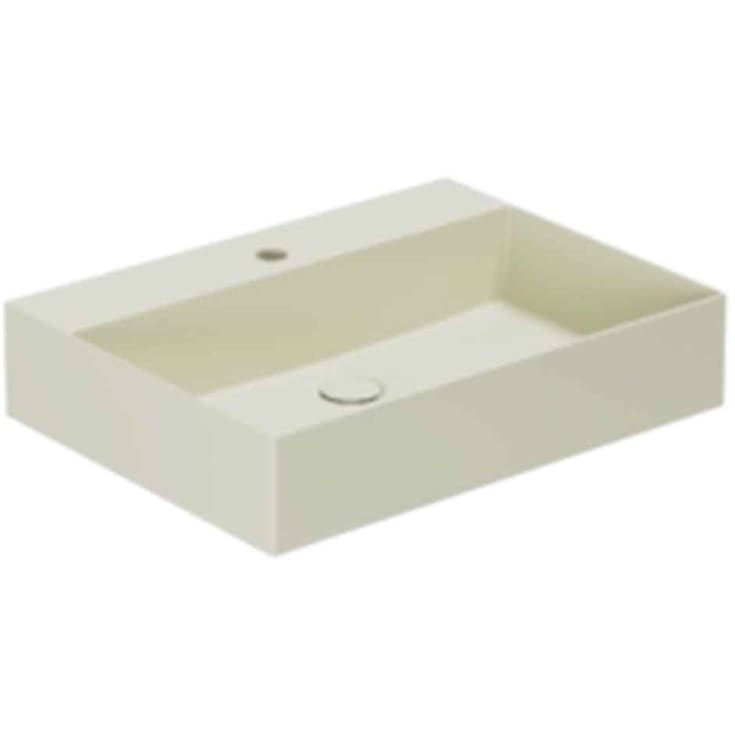 Lavabo Elegance SQ 60 håndvask, 60x45 cm, mat beige
