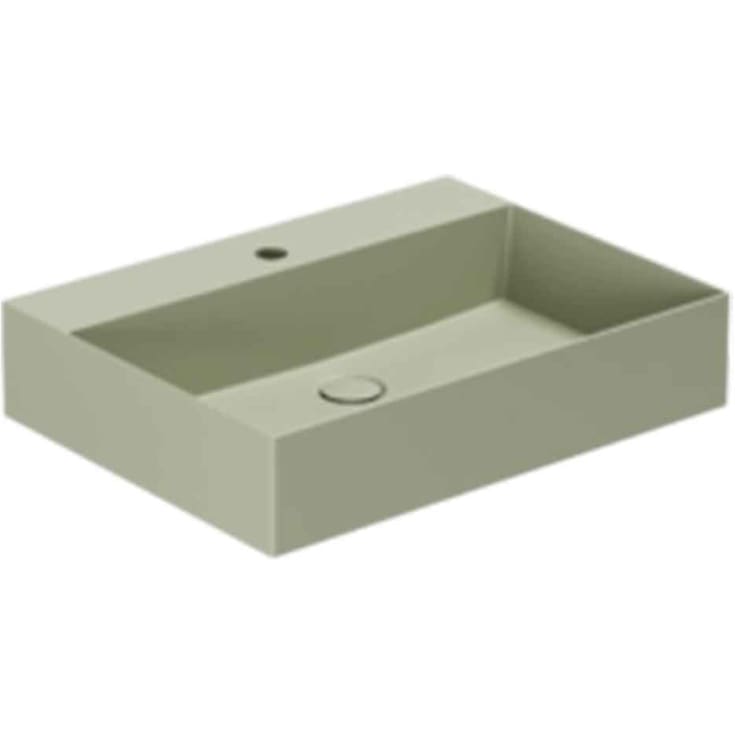 Lavabo Elegance SQ 60 håndvask, 60x45 cm, mat grøn