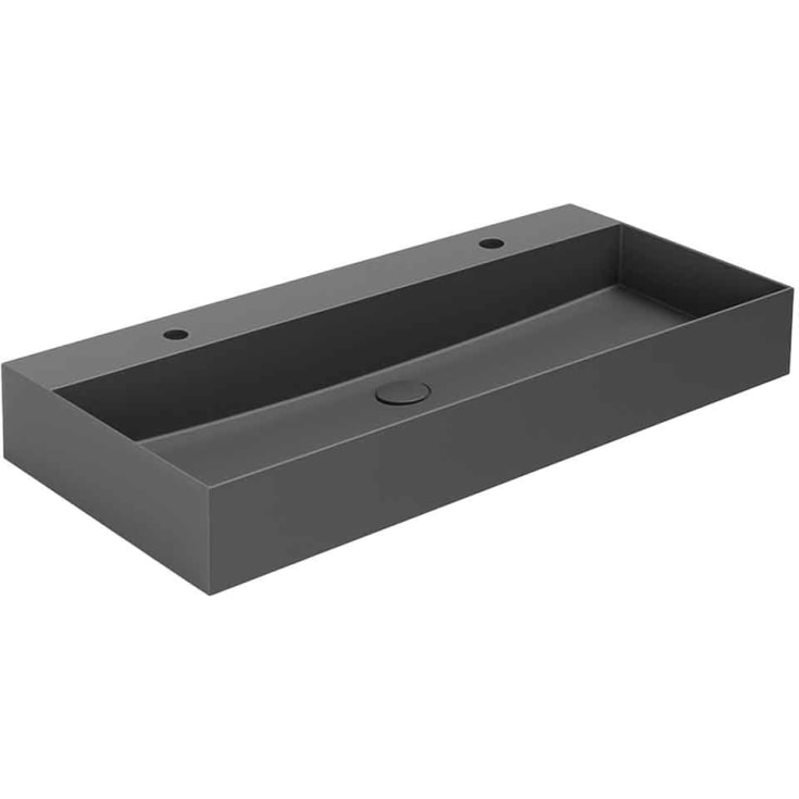 Lavabo Elegance SQ 102 tvättställ, 102x40 cm, matt svart