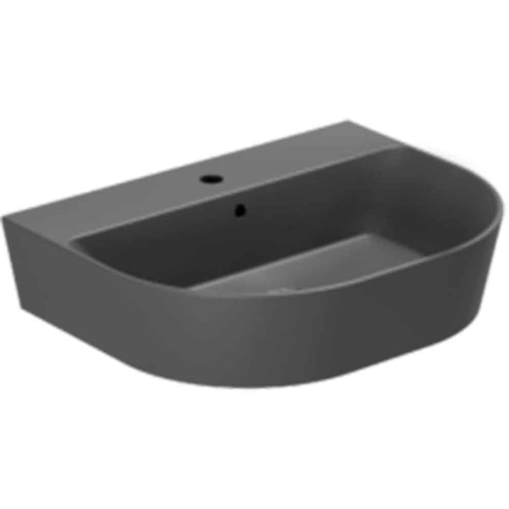 Lavabo Forma 65 servant, 65x50 cm, matt sort
