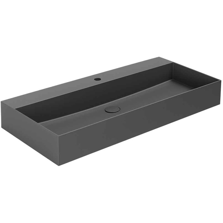 Lavabo Elegance SQ 102 håndvask, 102x40 cm, mat sort