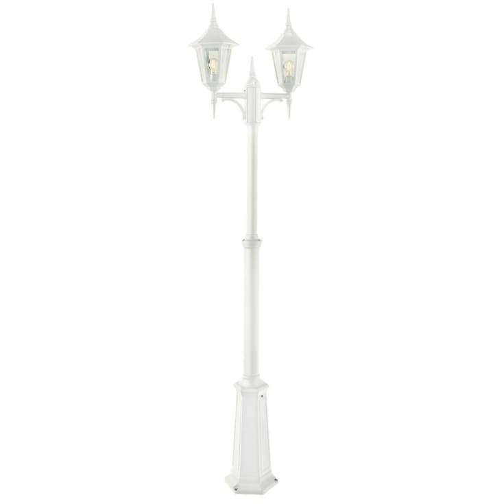 Norlys Modena 302 stolpelampe, LED max 2x9W, E27, IP54, hvit