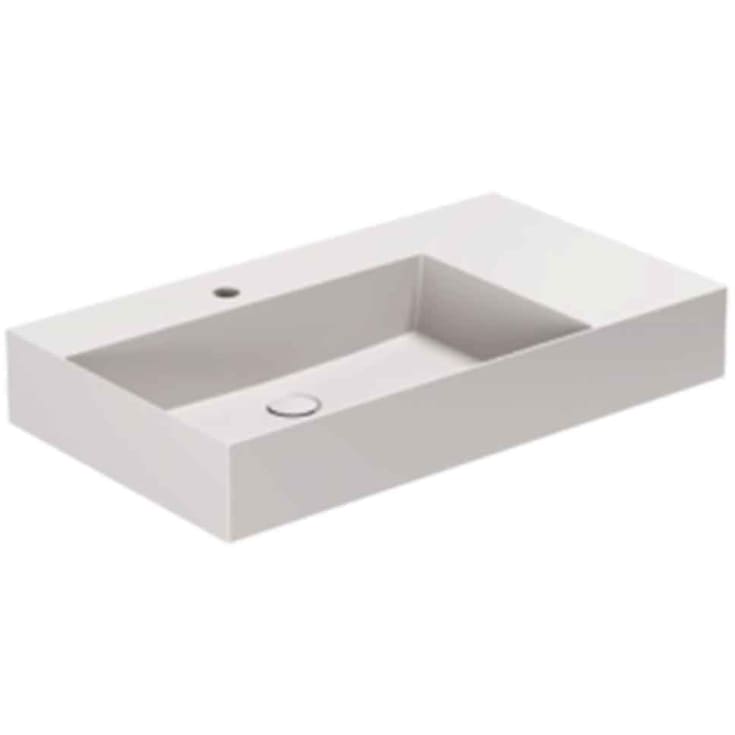 Lavabo Elegance SQ 81 R håndvask, 81x46 cm, mat grå