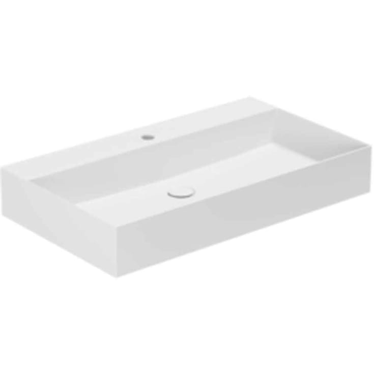 Lavabo Elegance SQ 80 servant, 80x45 cm, matt hvit