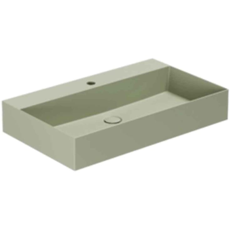 Lavabo Elegance SQ 75 servant, 75x45 cm, matt grønn